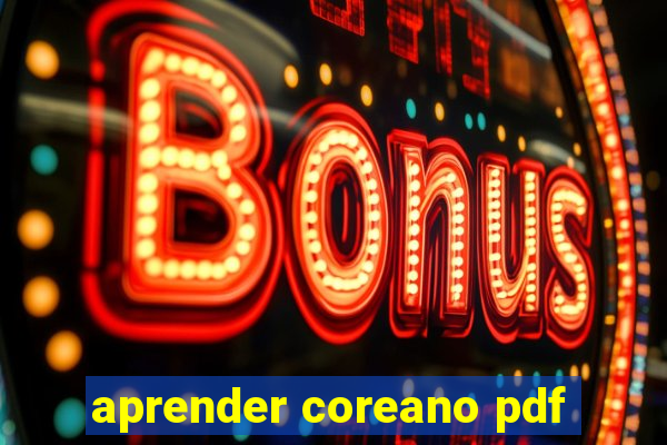 aprender coreano pdf